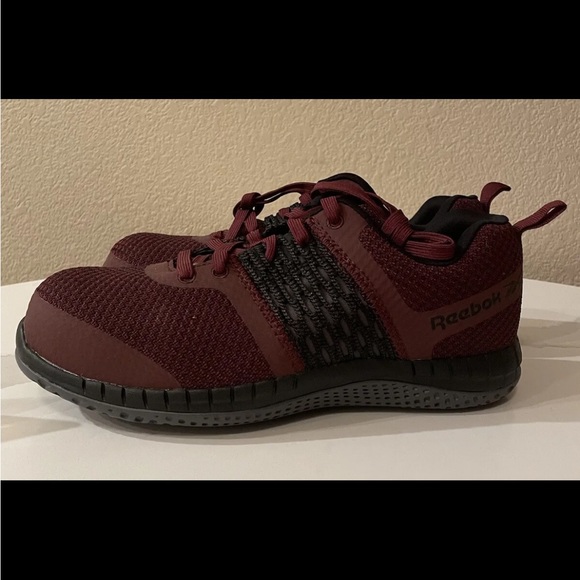 Reebok Print Work ULTK Red maroon steel toe boots work shoes non slip - Picture 3 of 7